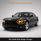 Fits 2008-2010 Dodge Charger, ballast location in headlight