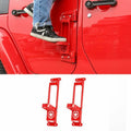Door Hinges Step Metal Folding Foot Peg for Jeep Wrangler JK JL (2007 - 2018) Red - GENSSI Exterior Part