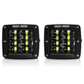 Four Row Cube Pod LED 3 Inches Auxiliary Lights Black (PAIR) - GENSSI Lighting