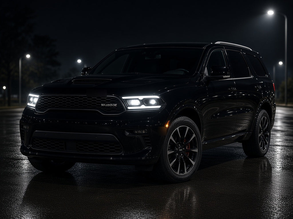 2021-2026 Dodge Durango with LED headlights installed