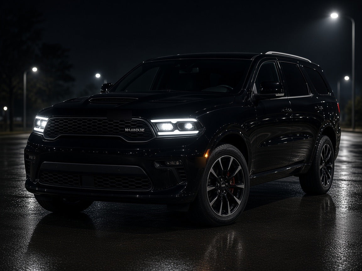 2021-2025 Dodge Durango with LED headlights installed