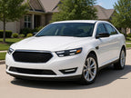 2013-2019 Ford Taurus with black LED projector switchback headlights installed