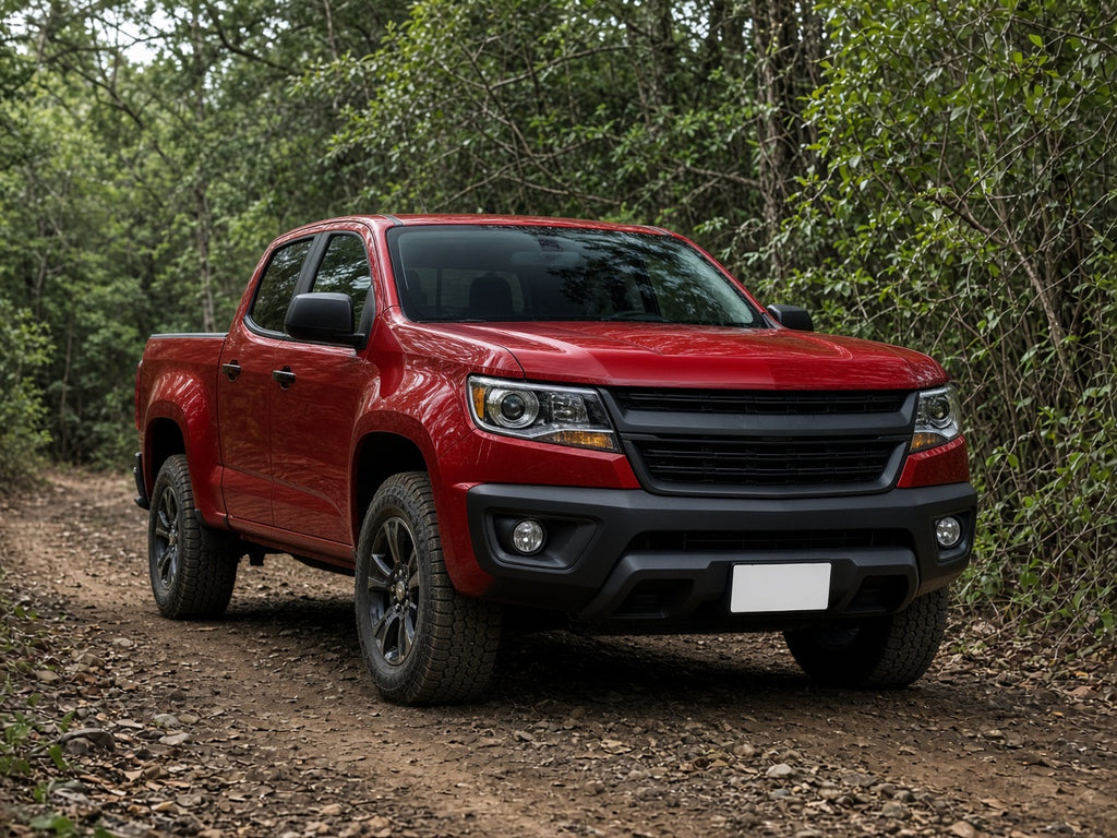 2015-2022 Chevy Colorado with black halogen headlights installed