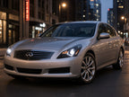 2007-2008 Infiniti G35 Sedan with Black HID Projector headlights installed