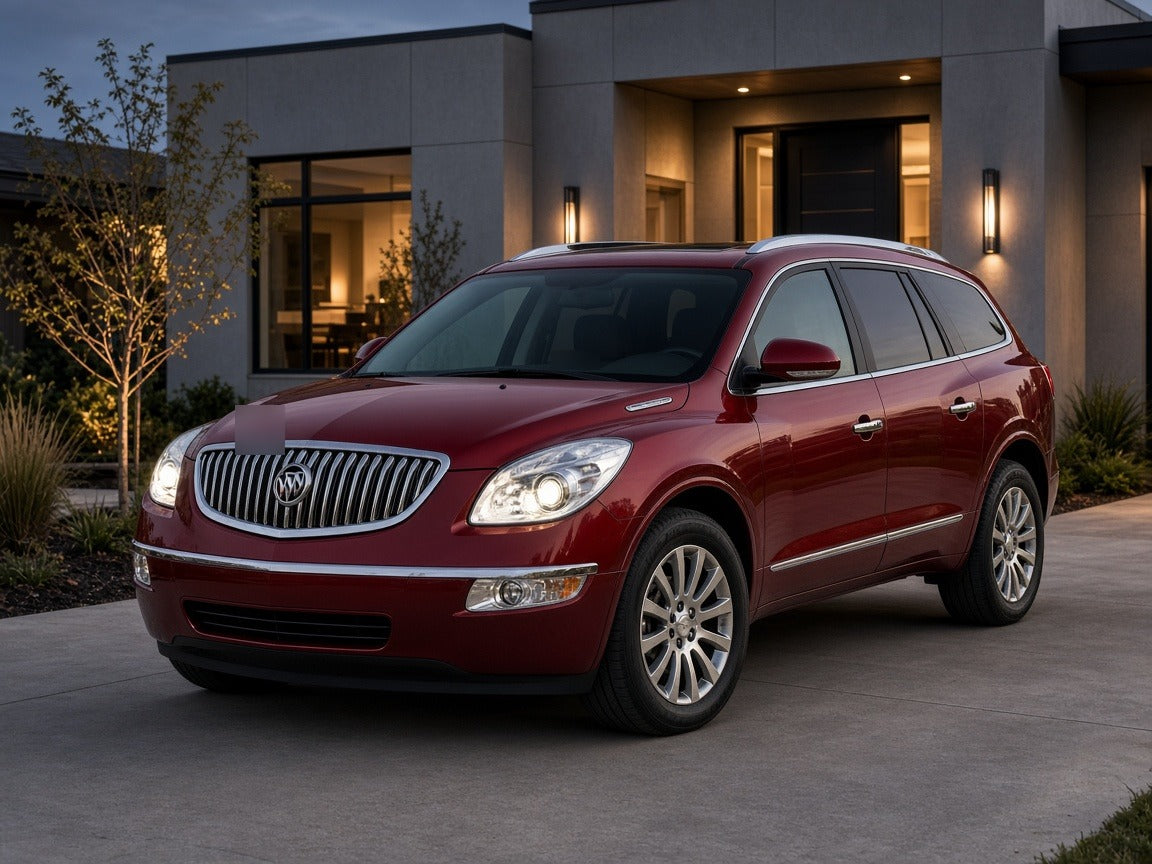 2008-2012 Buick Enclave with chrome HID projector headlights installed
