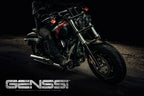 4.65 In LED Black Projector Headlight Harley Davidson Dyna Fat Bob FXDF 2008-2016 Black (2 Pack) Lighting