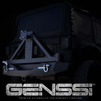 Rear Rock Crawler Bumper and Tire Carrier for Wrangler JK 2007-2018 Bumper