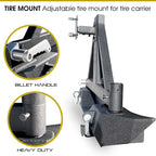 Rear Rock Crawler Bumper and Tire Carrier for Wrangler JK 2007-2018 Bumper