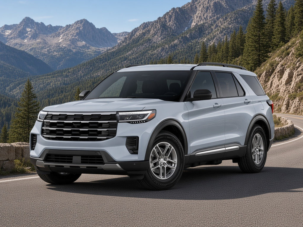 2025-2027 Ford Explorer Active with chrome LED headlights installed