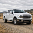2018-2020 Ford F-150 with black bezel LED headlights installed