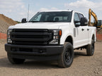 2020-2022 Ford Super Duty with black bezel halogen headlights installed