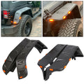 Pocket-Riveted Style Fender Flares with LED Light Kit for 2007-2018 Jeep Wrangler JK JKU Default Title Exterior Part
