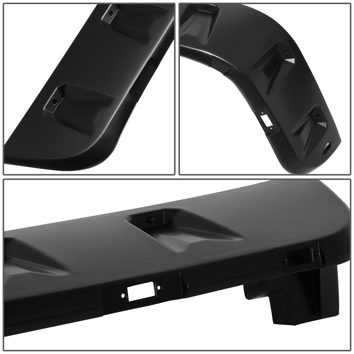 Fender Flare Set w/ Amber LED Pods For Jeep Wrangler JK JKU 2007 - 2018 - GENSSI Lighting