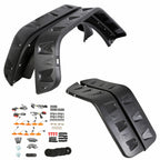 Pocket - Riveted Style Fender Flares with LED Light Kit for 2007 - 2018 Jeep Wrangler JK JKU - GENSSI Exterior Part