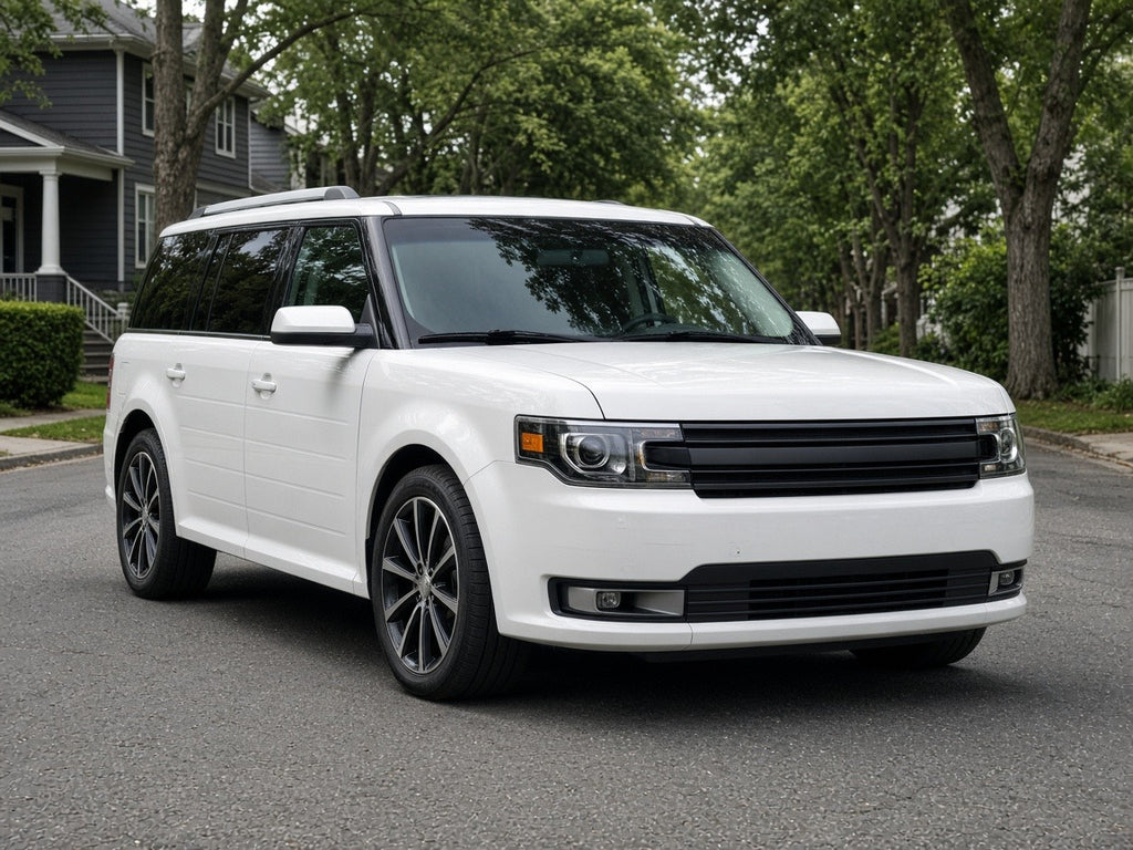2013-2019 Ford Flex with black HID headlights installed
