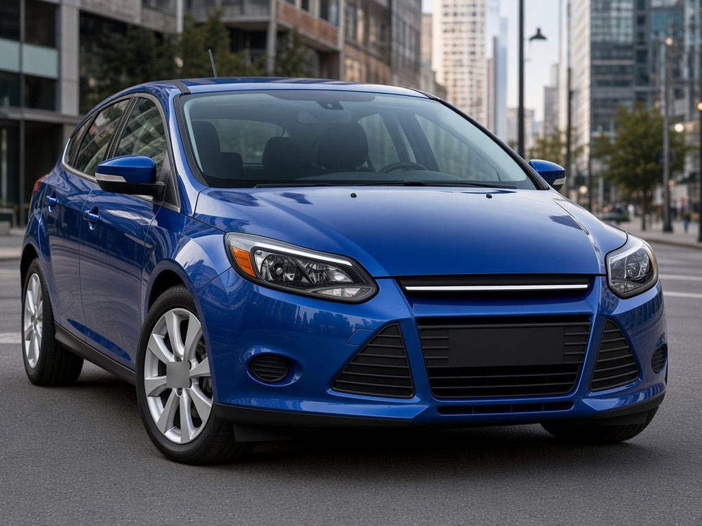 2012-2014 Ford Focus with black projector headlights installed