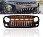5 Amber LED Grille with Running Lights for Jeep Wrangler JK JKU 2007 - 2018 - GENSSI Grille