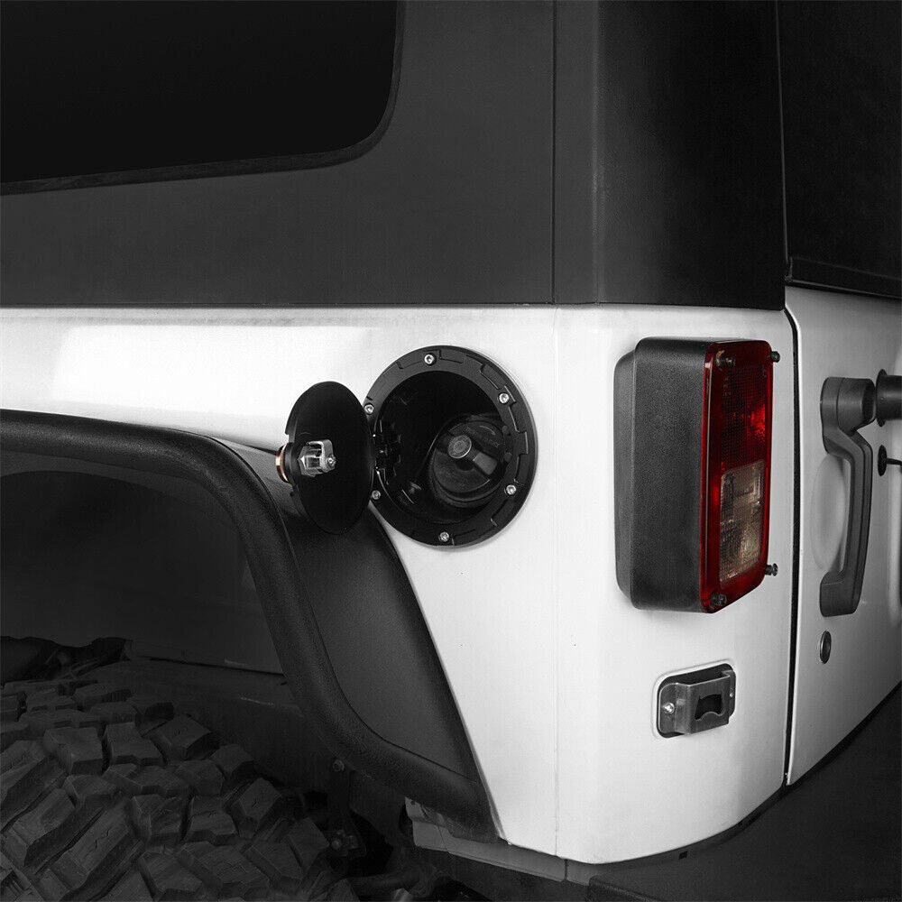 Fuel Gas Tank Cap Cover with 3 Digit Combination Lock for 2007-2018 Jeep Wrangler JK JKU Exterior Part