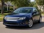 2010-2012 Ford Fusion with chrome halogen headlights installed