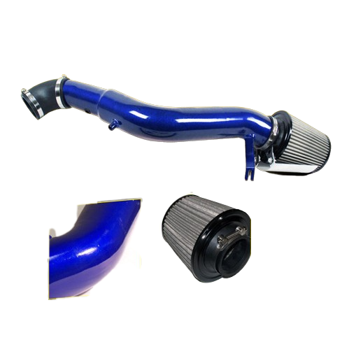 Blue Polished Cold Air Intake for Jeep Grand Cherokee (2005-2010) with 3.7L V6 Engine Performance