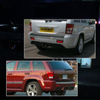 Smoked Rear LED Bumper Tail Brake and Turn Signal Lights for 2005 - 2010 Jeep Grand Cherokee - GENSSI Lighting