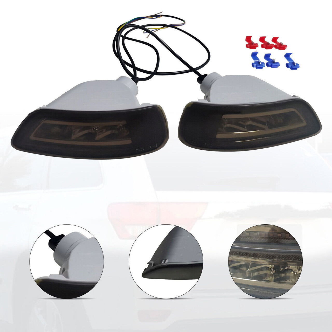 LED Rear Bumper Fog Lights for 2011-2022 Jeep Grand Cherokee WK2 Lighting