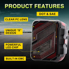 LED Crossover Rear Tail Lights Reverse Brake Stop Turn Signals for 2020 - 2023 Jeep Wrangler JT Gladiator - GENSSI Lighting