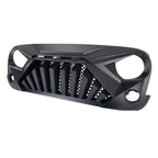 Matte Black Goliath Grille with Amber LED Lights for 2007 - 2018 Jeep Wrangler JK JKU - GENSSI Grille