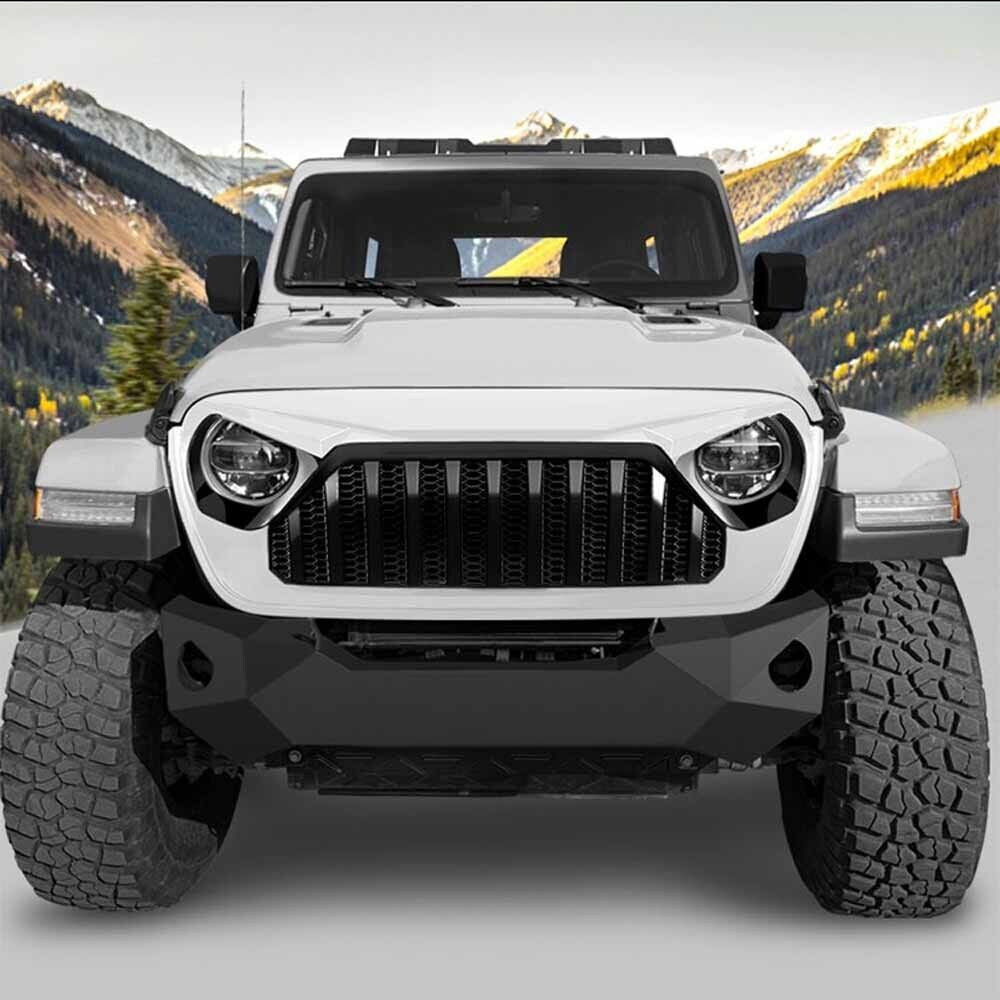 White Vader Grille for Jeep Wrangler JL JT 2018-2021 Grille