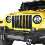Matte Black Honeycomb Mesh Grille Inserts for 1997 - 2006 Jeep Wrangler TJ - GENSSI Grille