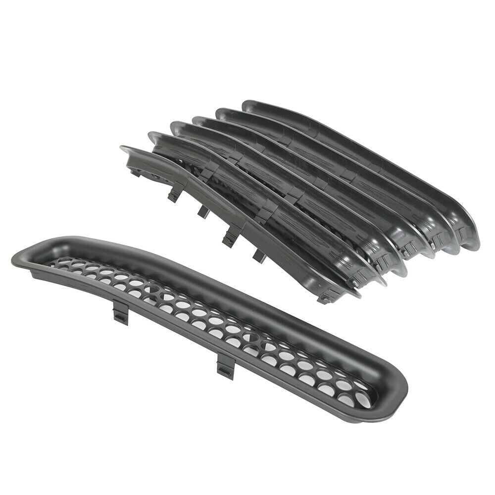 Matte Black Honeycomb Mesh Grille Inserts for 1997-2006 Jeep Wrangler TJ Grille