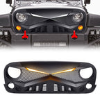 HERO Grille with DRL Lights for 2007 - 2018 Jeep Wrangler JK JKU - GENSSI Grille