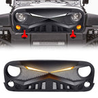 HERO Grille with DRL Lights for 2007 - 2018 Jeep Wrangler JK JKU - GENSSI Grille