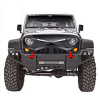 HERO Grille with DRL Lights for 2007 - 2018 Jeep Wrangler JK JKU - GENSSI Grille