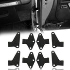 Body Door Hinge Set Black Powder Coated for 2007 - 2018 Jeep Wrangler JK - GENSSI Exterior Part