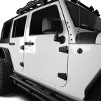 Body Door Hinge Set Black Powder Coated for 2007 - 2018 Jeep Wrangler JK - GENSSI Exterior Part