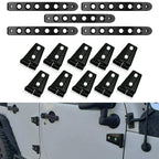 Doors Hood Hinge And Handle Grab Trim Inserts Set for Jeep Wrangler JK JKU 2007 - 2018 - GENSSI Exterior Part