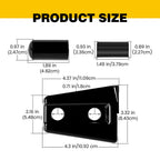 Doors Hood Hinge And Handle Grab Trim Inserts Set for Jeep Wrangler JK JKU 2007 - 2018 - GENSSI Exterior Part