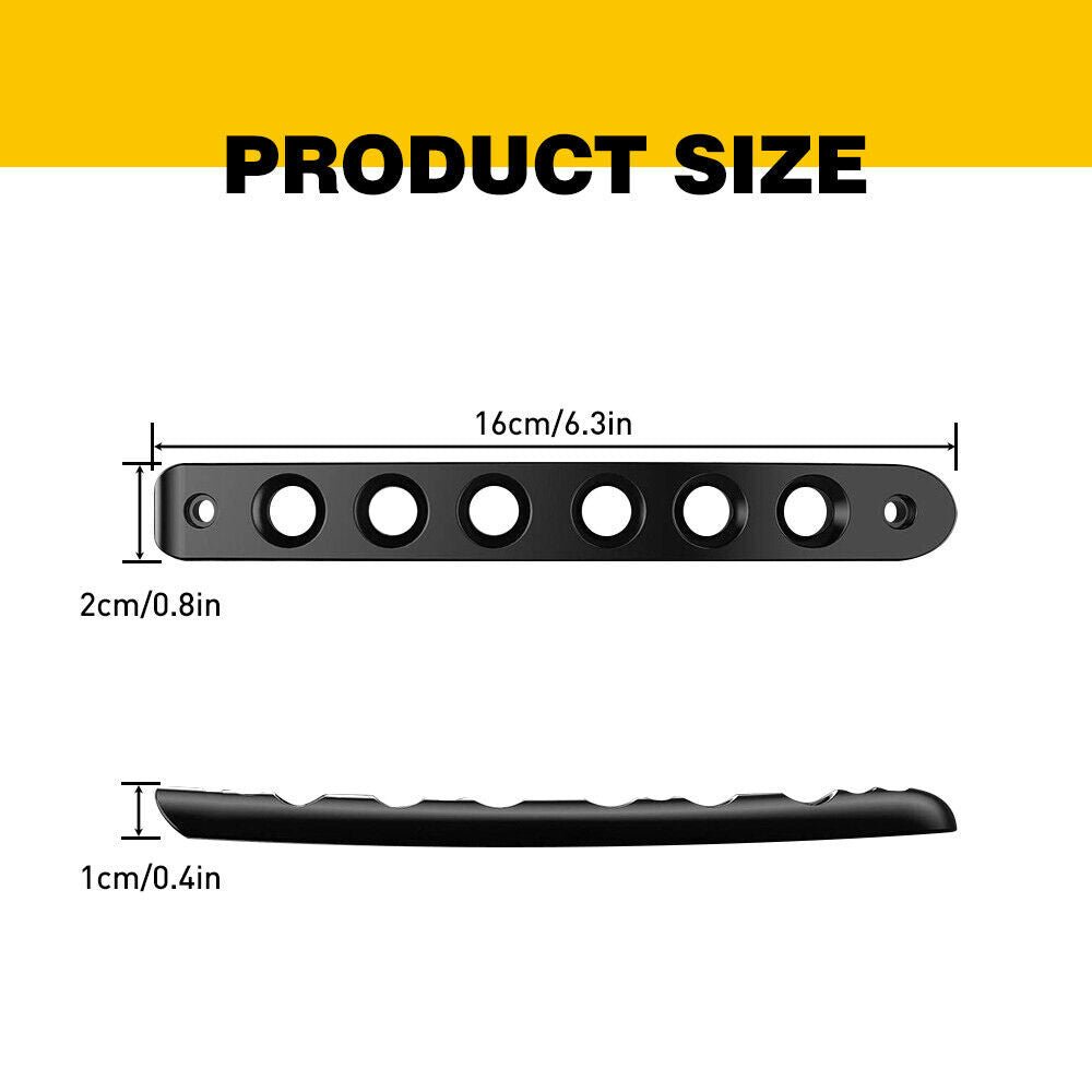 Doors Hood Hinge And Handle Grab Trim Inserts Set for Jeep Wrangler JK JKU 2007 - 2018 - GENSSI Exterior Part