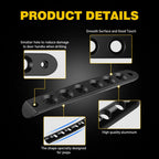 Doors Hood Hinge And Handle Grab Trim Inserts Set for Jeep Wrangler JK JKU 2007 - 2018 - GENSSI Exterior Part