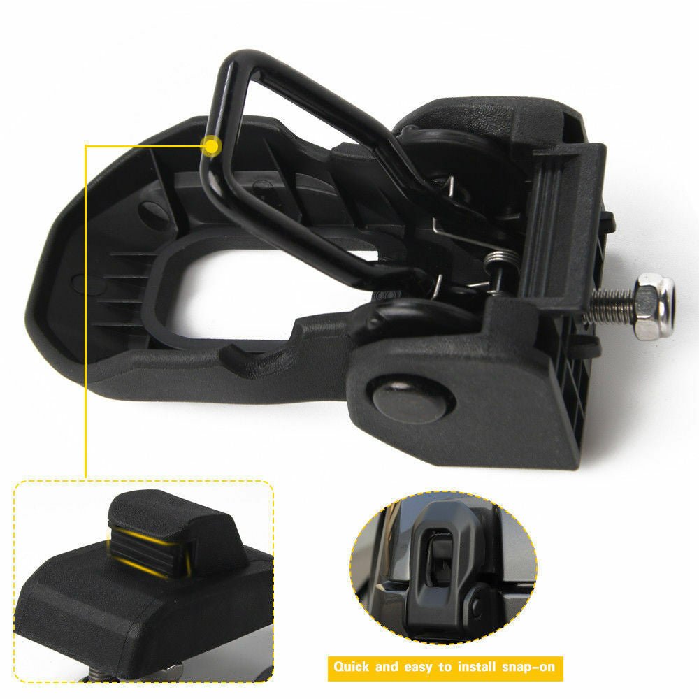 Hood Lock Catch Bracket Latches for Jeep Wrangler JK JL (2007 - 2018) Black - GENSSI Exterior Part