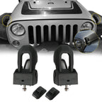 Hood Lock Catch Bracket Latches for Jeep Wrangler JK JL (2007 - 2018) Black - GENSSI Exterior Part