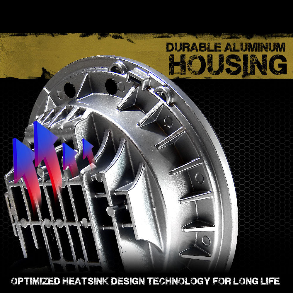 Black Projector LED Headlights for Wrangler 1996-2018 Lighting