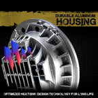 7 Inch Projector Chrome LED Headlights Set - GENSSI Lighting