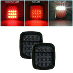 Smoked Black LED Tail Lights For Jeep Wrangler YJ TJ (1997 - 2006) - GENSSI Lighting