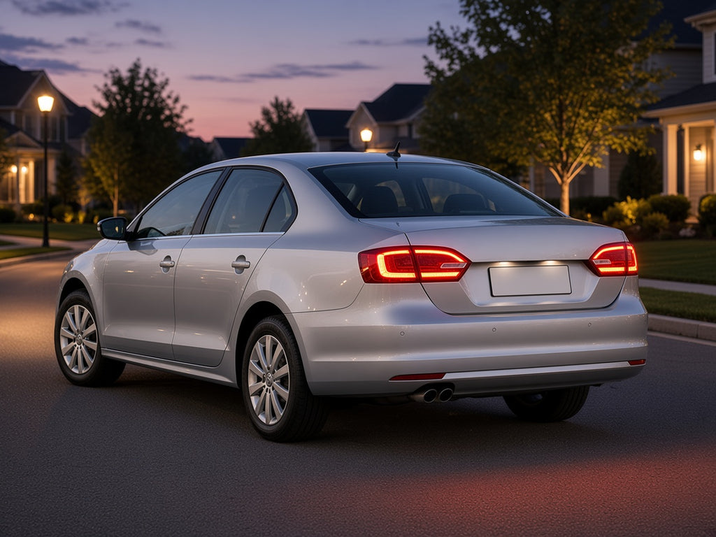 VW Jetta Sedan (2011-2014) with halogen outer tail lights installed