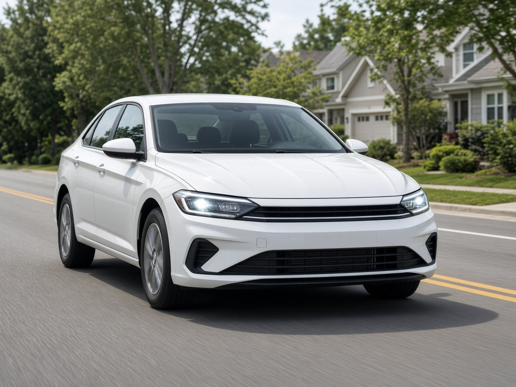 2019-2024 VW Jetta with non-projector LED headlights installed