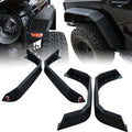 Front and Rear Steel Fenders Flares Set with Built-in Side Markers for Jeep Wrangler JK JKU 2007-2018 Default Title Exterior Part