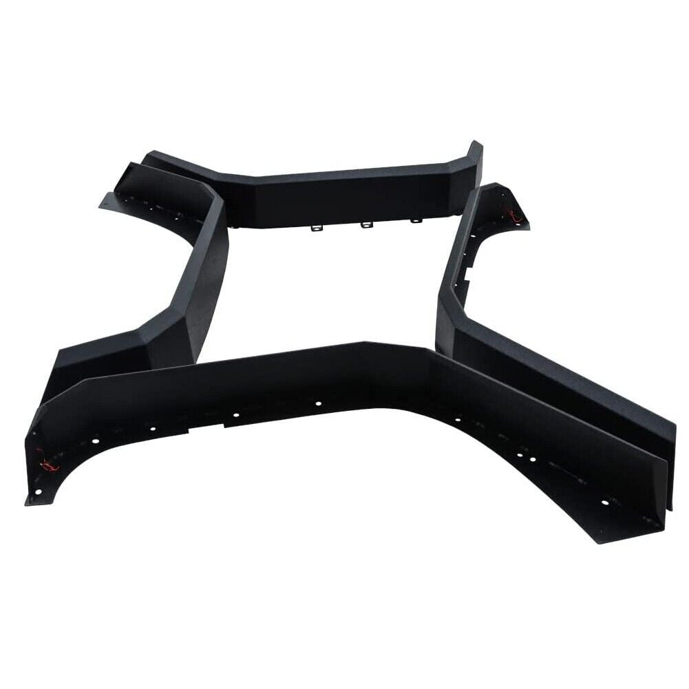 Front and Rear Steel Fenders Flares Set with Built-in Side Markers for Jeep Wrangler JK JKU 2007-2018 Exterior Part