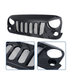Matte Black Transformer Mesh Grille for Jeep Wrangler Rubicon Sahara Sport JK 2007 - 2018 - GENSSI Grille